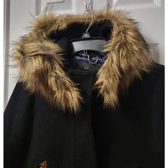 J.Crew Wool Blend Chateau Parka Hooded Coat 2 - Picture 5 of 12